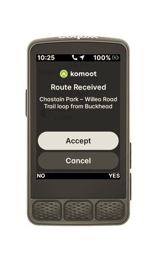 Komoot Live Sync Hits Wahoo ELEMNT